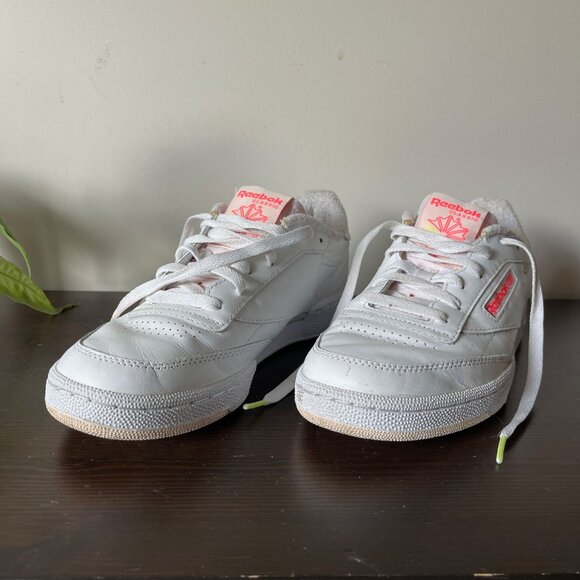 Wmns Club C 85 'White Orange Flare' - Picture 1 of 8